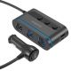 Choetech automobilinis 3 lizdų šakotuvas u 2 USB-C ir 1 USB-A lizdais