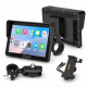 Carpuride W702S Pro 7 colių CarPlay ir Android Auto ekranas motociklams su BM05 laikikliu ir TPMS jutikliais