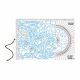 M-Tac Big Tactical Ruler Protractor NATO 315×208 mm Blue Edge taktinė liniuotė