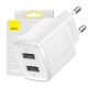 Baseus Compact Quick Charger 10.5W, 2x USB kompaktiškas sieninis įkroviklis