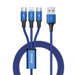 Baseus Rapid Series 3 in 1 USB kabelis (1,2 m)