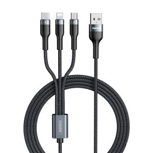 Remax RC-070TH USB kabelis 3in1 (1,2m) 