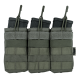 MASADA ARMOUR Triple 5.56 Mag Pouch triguba taktinių dėtuvių dėtuvė su MOLLE tvirtinimu, Ranger Green