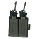 MASADA ARMOUR Double Pistol Mag Pouch dviguba pistoleto dėtuvių dėtuvė su MOLLE tvirtinimu, Ranger Green