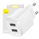 Baseus Compact Quick Charger 10.5W, 2x USB kompaktiškas sieninis įkroviklis