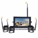 Bevielė HD Wi-Fi vaizdo stebėjimo sistema transportui su 7" monitoriumi ir 3 kameromis