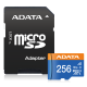 ADATA Premier microSDXC UHS-I Class 10 256 GB atminties kortelė + SD adapteris