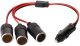 Powemax automobilinis lizdų šakotuvas - dalintuvas 3 in 1 12V/24V