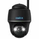 Reolink Argus Series B430 5MP belaidė saulės baterija maitinama PTZ kamera su spalvotu naktiniu matymu ir dviejų dažnių Wi-Fi, juoda