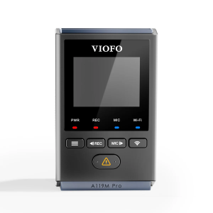 VIOFO A119M Pro 4K HDR vaizdo registratorius su Sony STARVIS 2, balso valdymu, Wi-Fi 6 ir GPS
