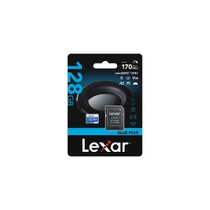 Lexar BLUE PLUS microSDXC atminties kortelė, 128 GB, UHS-I, A2, V30, 170 MB/s