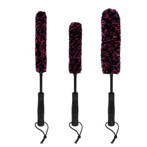 Muc-Off Microfibre Detailing Brush Set mikropluošto valymo šepetėlių rinkinys, 3 vnt.
