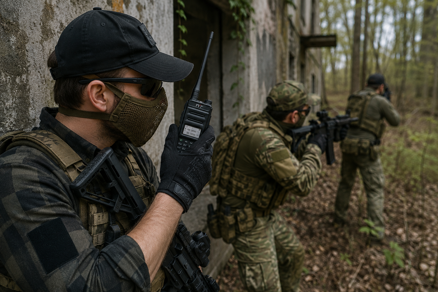 Radijo ryšys airsofto žaidime